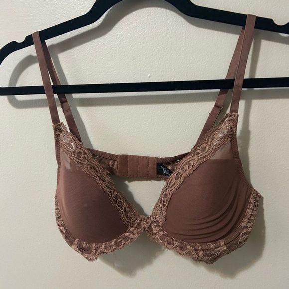 NWOT Natori Womens Feathers Contour Plunge Bra 36A - Picture 3 of 5